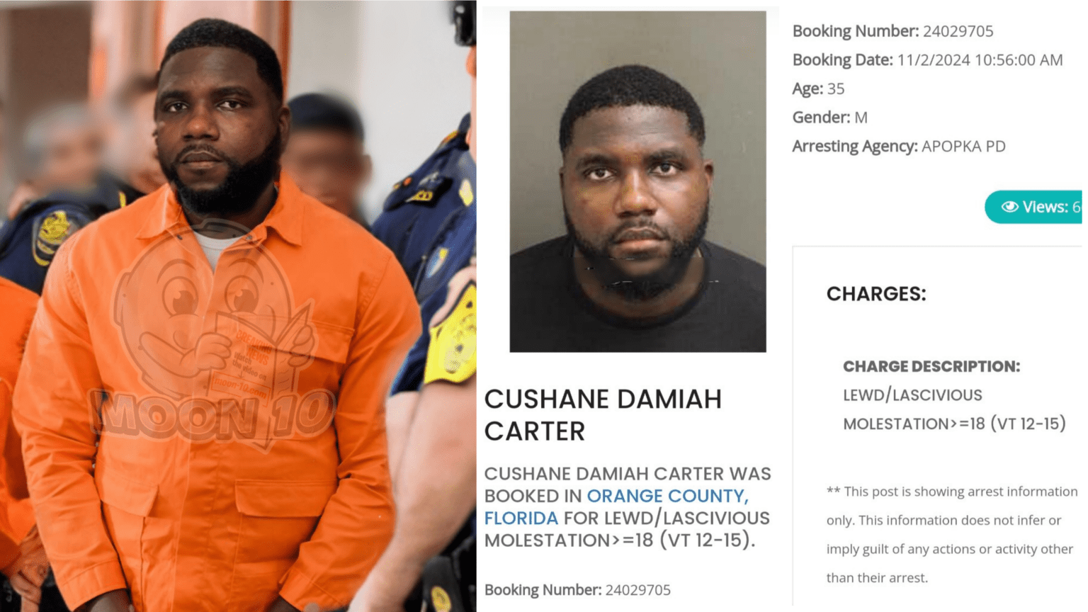 Cushane CMR carter arrested in florida