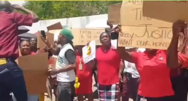 WATCH: UWI Workers Protest “No Money, No Exam!”